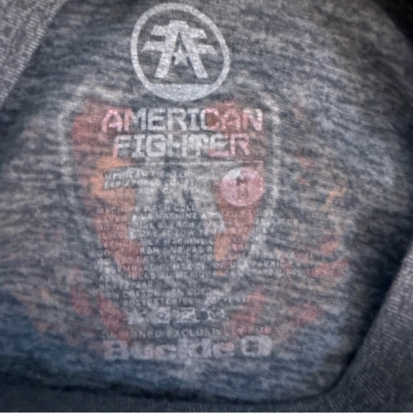 American Fighter training, division, Gray Graphic T-Shirt Y2K camo double-sided - Picture 4 of 4